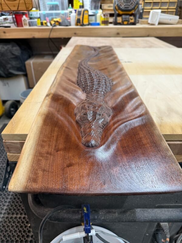 Crocodile Relief 3D CNC Model